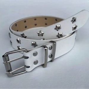 Brandy Melville white start belt